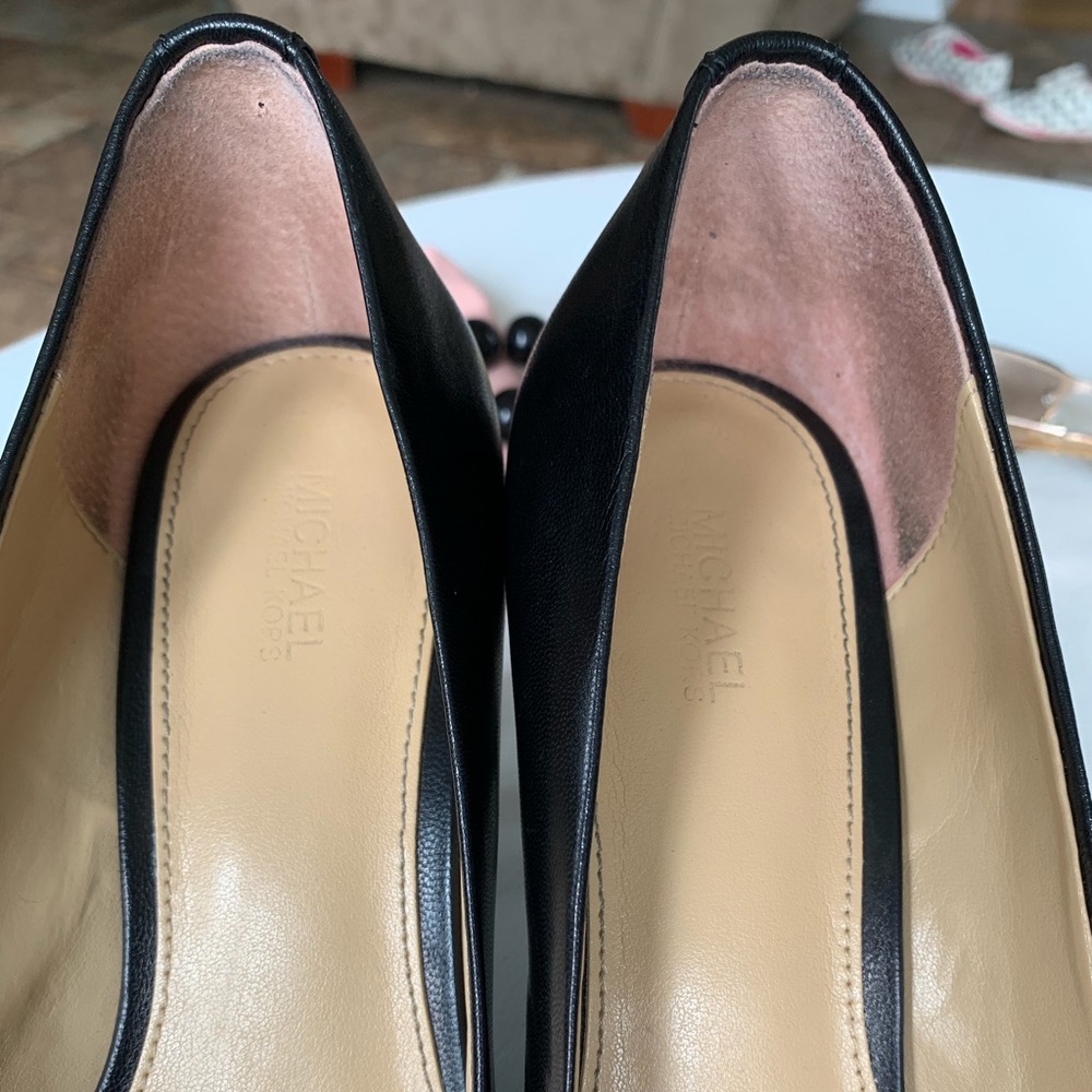 Michael Kors Black Leather Heels - Picture 7 of 7